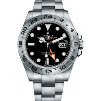 Rolex Explorer II Stainless Steel Men's Watch 216570-BLACK